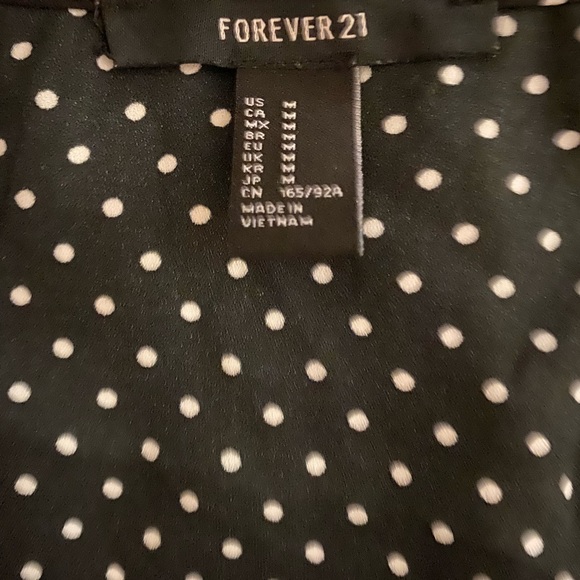 Polka dot ruffle peplum top - Picture 4 of 6